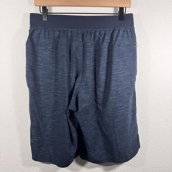Lululemon T.H.E Short Linerless 11" Heather Allover Iron Blue True Navy | Medium - Picture 4 of 10